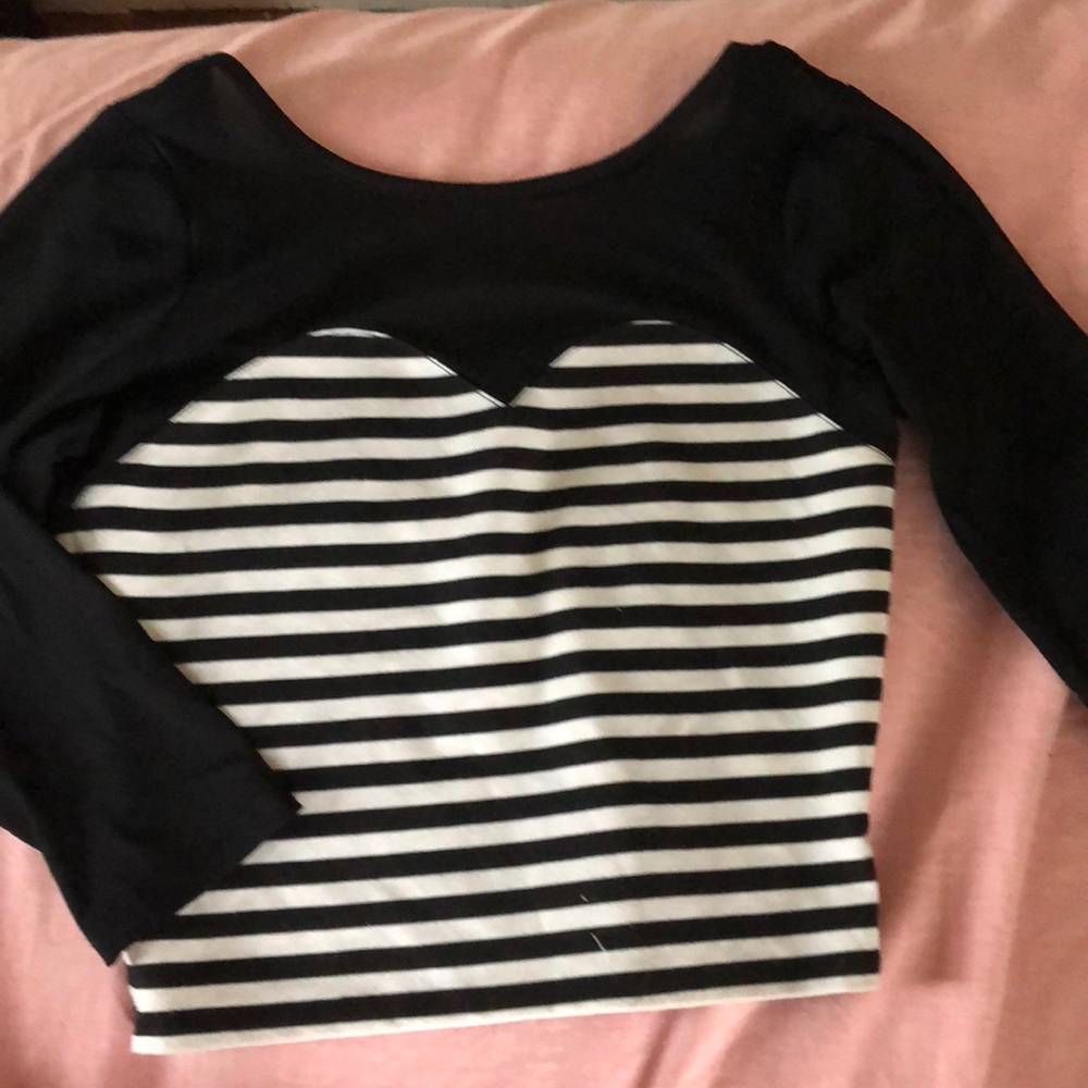Material girl mesh crop top